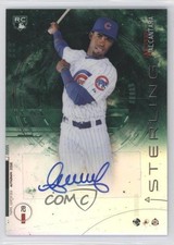 2014 Bowman Sterling Rookie Green Refractor 113/125 Arismendy Alcantara Auto 4b4
