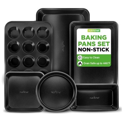 Nutrichef Carbon Steel Bakeware Set - Non-Stick Baking Pans