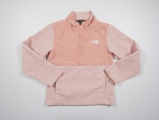 The North Face Sweater Kids XSmall Pink Fleece Half Zip Youth Outdoors Casual