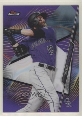2020 Topps Finest Purple Refractor 29/250 Charlie Blackmon #23 0c2y