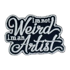 I'm not weird Iron On Patch Cute Embroidered Applique DIY Jacket Backpack