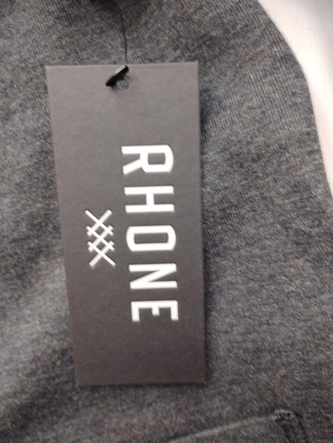 Rhone Heritage mittelschwerer Morgenmantel mit Kapuze Herren L/XL schwarz meliert fehlende Krawatte - Bild 5 von 10