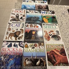 Lot of 11 DK Eyewitness Books Science History Art Animals Homeschool RANDOM Set