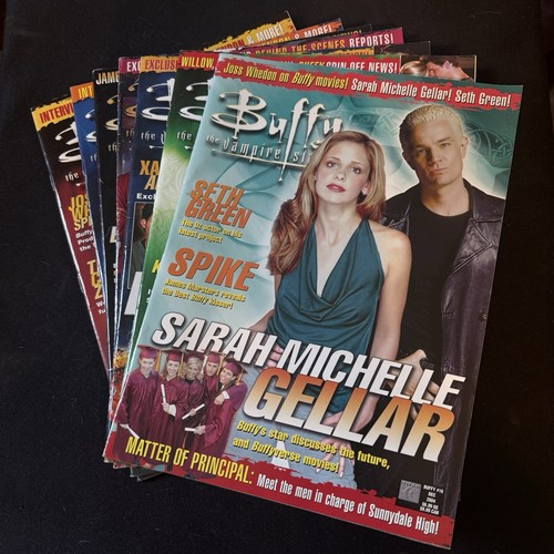 Buffy The Vampire Slayer Magazine Lot Of 7 Sarah Michelle Gellar James Marsters