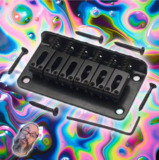 ST -Strat - Stratocaster Hardtail Guitar Bridge Rock on! ¡Ganar! BLACK OUT FTP!
