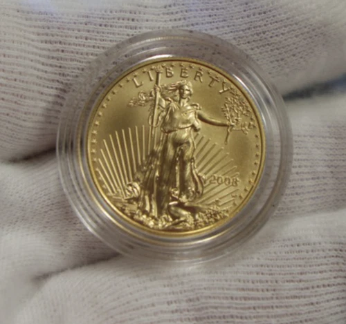 2008 US Gold Eagle 1/2 oz $25 Gem Unc in Box