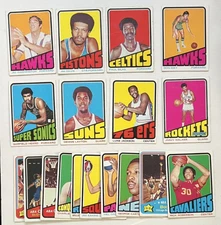 LOT OF (18) DIFFERENT 1972-73 TOPPS ABA BASKETBALL (VG+/-) 110225