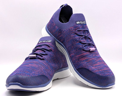 Women's Knit Fabric Upper Sneaker Marbled Purple Vevo Active Steffi   Sz 8.5M