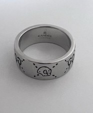 Gucci Ghost Skull Ring 925 Sterling Silver Sz...