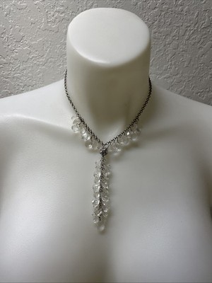 Vintage Robert Rose Silver Tone Beaded Necklace Signed Estate Jewelry KG JD
