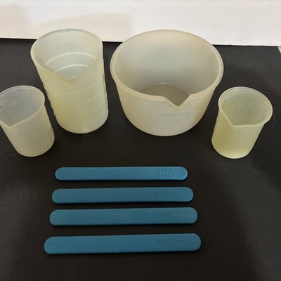 Let s Resin Mixing Cups 4 Sizes And 4 Lets Resin  Nic Pro Mixing Sticks 