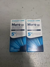 Muro 128 Sterile Ophthalmic 5 Percent Sodium Chloride Ointment Twin Pack .25 oz