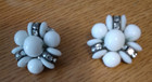 Vintage Mid-century Clip-on Earring Lot~Crystal ~Pearl~Beads~Metal~11 PAIRS — photo 10