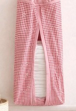 Pottery Barn Kids Red Gingham Hanging Diaper Stacker Storage Nursery Baby