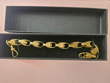 9ct Gold Tulip Bracelet 8.5" 41.5g