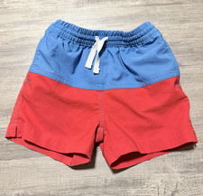 Chubbies Baby Blue/Red Colorblock Swim Shorts Elastic Drawstring Mesh Lined 3T