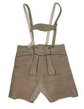 ALTE KURZE TRACHTEN PFADFINDER LEDERHOSE ARBEITERHOSE Gr. 46-48 TOP ZUSTAND!