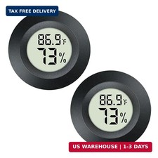 JEDEW 2 Pack Hygrometer Thermometer Digital Humidity Meter Indoor/Outdoor Humidi