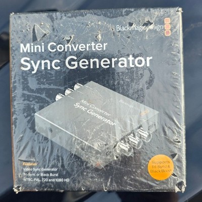 Blackmagic Design Mini Converter Sync Generator CONVMSYNC New Old Stock Box Wear