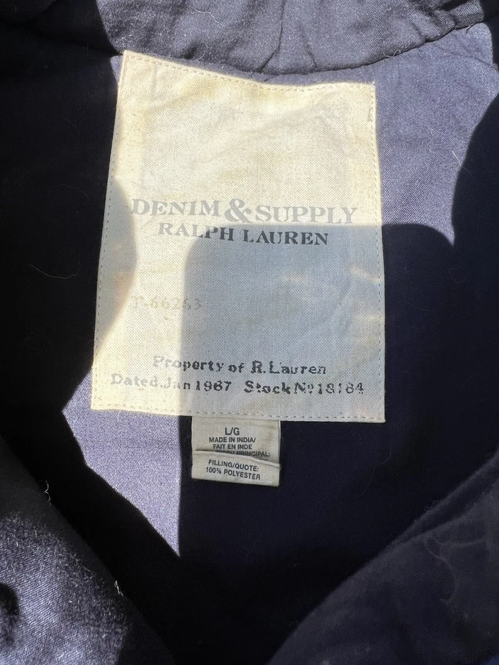 Ralph Lauren Large Vest Jacket RRL Hunting VTG Faux Leather Polo Green Plaid GQ - Image 2 of 2