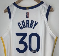Stephen Curry Signed Warriors Nike ADV Authentic NBA 75 Auto Jersey USASM & BAS