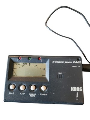 KORG CA-20 Digital Guitar & Bass Chromatic Tuner With Signal Flex Pick Up Works