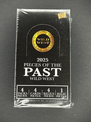 2025 Pieces of the Past Wild West Sealed Trading Card Box Relics Super Products