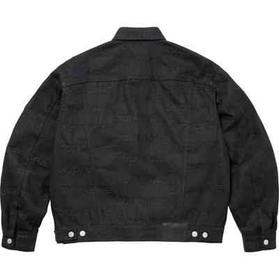 Supreme Jacquard Logos Denim Trucker Jacket 3colors FW25 | eBay