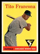 1958 Topps Baseball #316 Tito Francona NM - NM/MT *h1