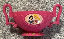 Disney Princess Plastic Sugar Bowl Pretend Play Child s Size Teaset Toy