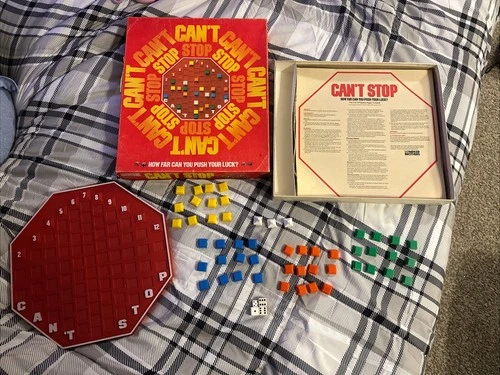 Can’t Stop Board Game No. 122 Parker Brothers Vintage 1980 NO DICE