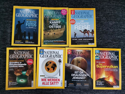 7 x National Geographic Zeitschrift Deutschland.Ausgaben 03-07/2014 + 10-11/2014