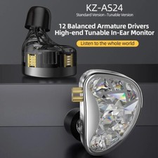 KZ AS24 HiFi Earphone 24 BA Units High-end Tunable In-Ear balanced armature Ear