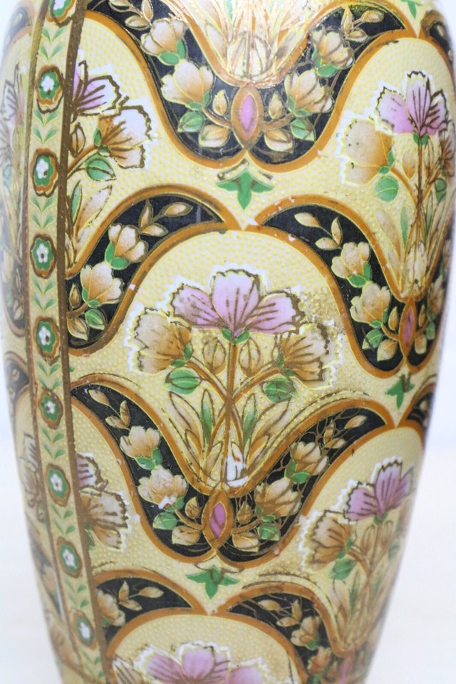 Old Satsuma Vase Japanese Large 10 Inches High x 5 Inches Wide eBay