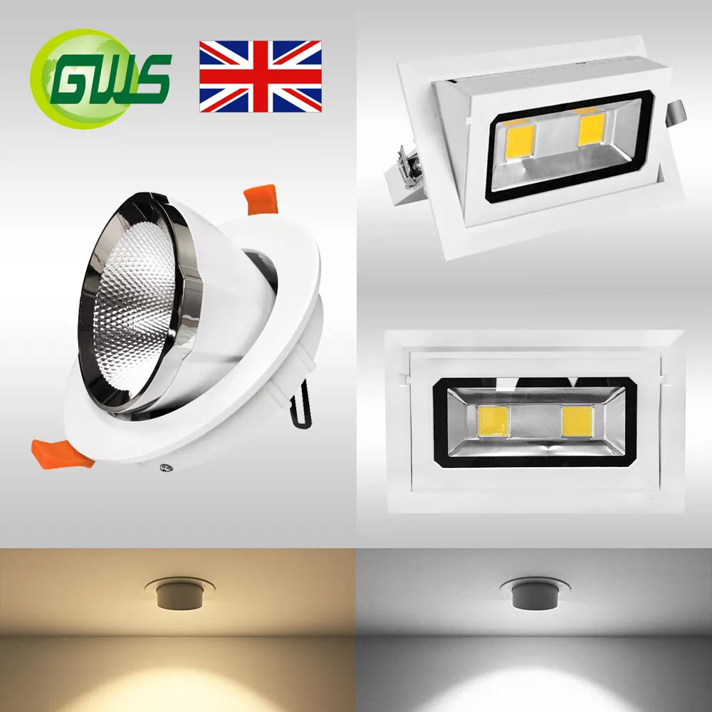 Adjustable recessed on sale led gimbal downlight