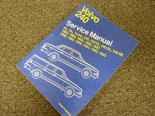 1989 1990 1991 Volvo 240 DL GL SE Turbo Sedan Wagon Shop Service Repair Manual