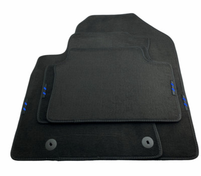 Floor Mats For Hyundai With Blue Stripes Emblem Tailored Carpets For All Models