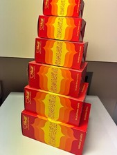 EMPTY STEIFF BOXES FROM GERMANY QTY 6 DIFFERENT SIZES