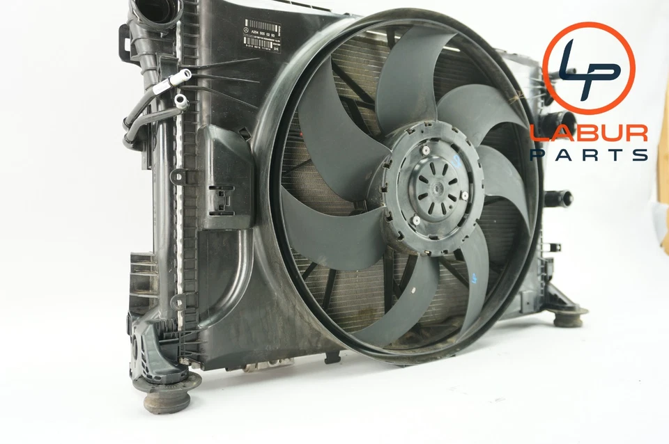 R172 12-16 梅赛德斯 SLK350 空调冷凝器散热器和风扇 Z6054 — 第 2/4 张图片