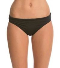 TYR Women's Solid Lula Bikini Bottom 126610 Black size 10 $35