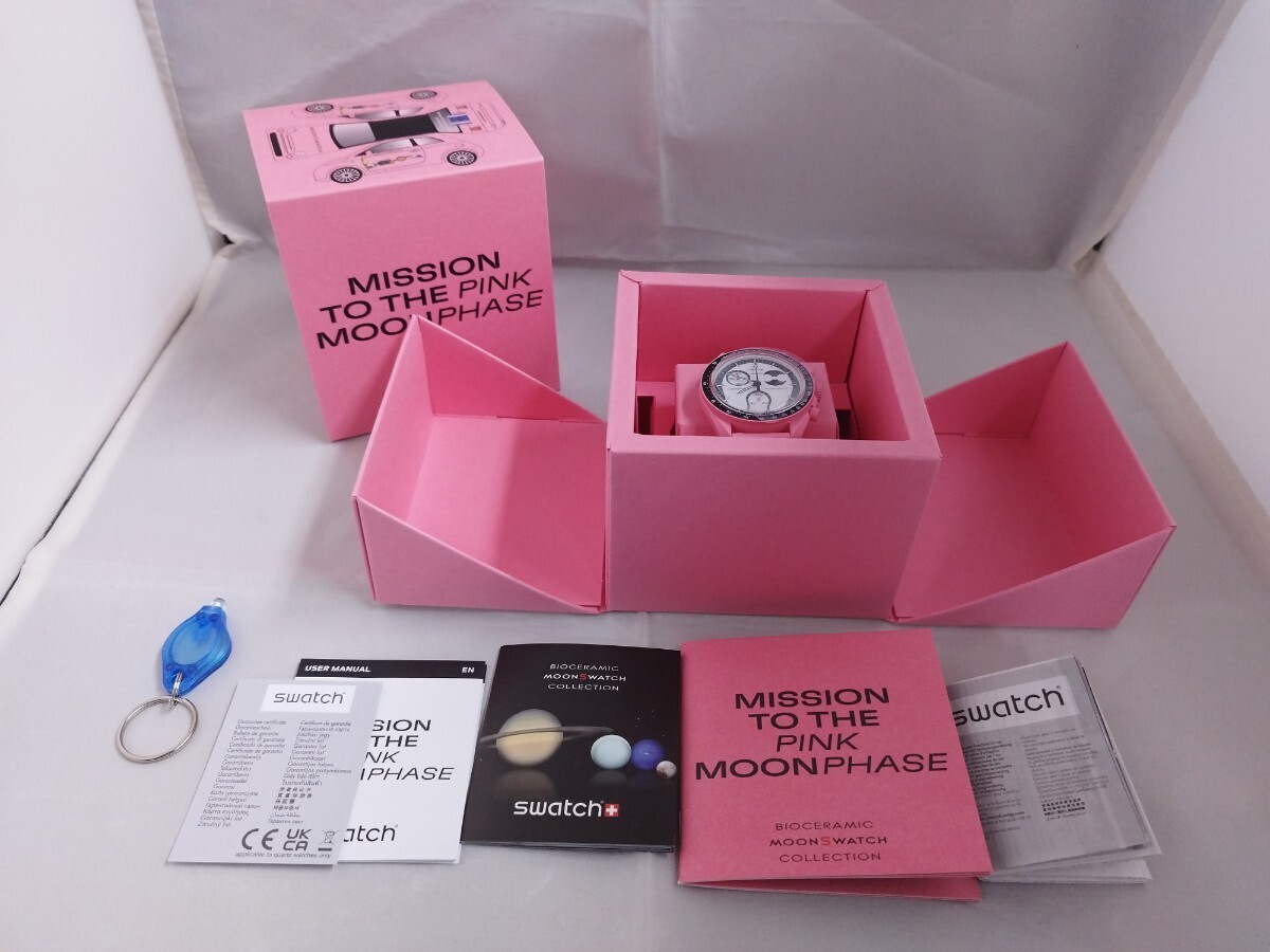 OMEGA×Swatch MISSION TO THE PINK MOONPHASE SO33P700 Limited