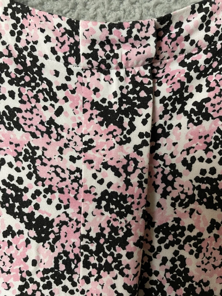 Donna Karan Ropa de Dormir Pijama Top Mujer L Rosa Gris Cuello Mangas Cortas Salón Foto 3 de 4