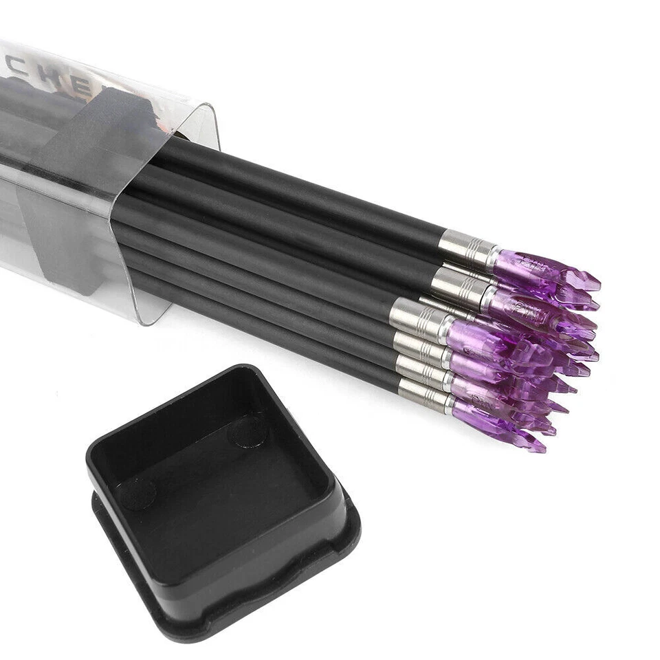 12X Carbon Aluminum Arrows 0.001" SP350-1000 Insert Nock ID3.2mm PANDARUS - Image 3 of 4