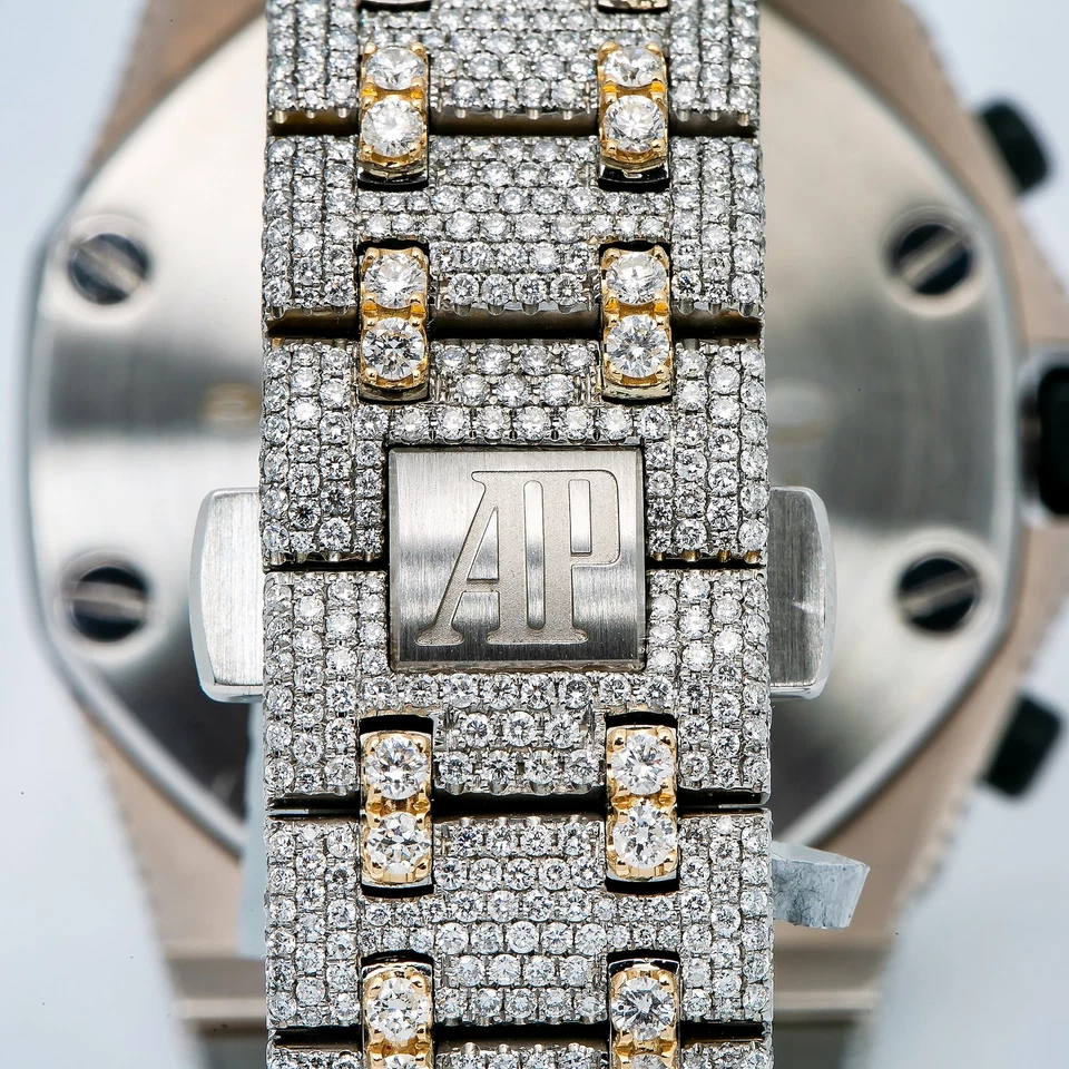 Audemars Piguet Royal Oak Offshore Chronograph 42mm Iced Out 31.75 CT - 26170ST - Image 4 of 4
