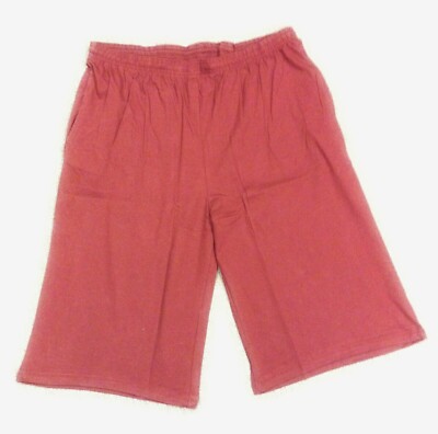 Mens KingSize King Size B&T Maroon Lounge Shorts w/ 2 Side Pockets