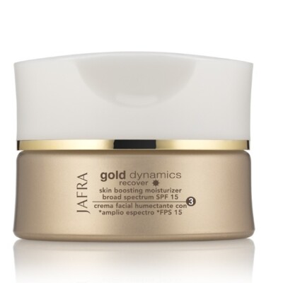 Jafra Gold Dynamics Recover Skin Boosting Moisturizer SPF 15 New in Sealed Box 