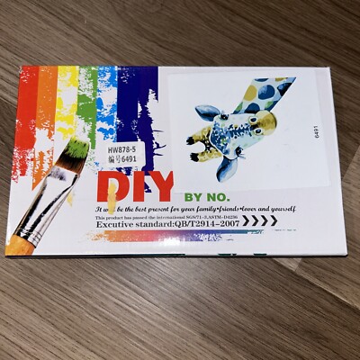 DIY Digital Painting Kit - Paint by Numbers - Giraffe NEW