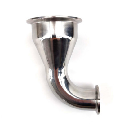 FermZilla Stainless Tri-Clamp Reducing Elbow | 3'' x 1.5'' - Brewing Conical End
