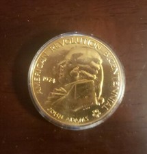 1974 Bicentennial Commemorative Bronze Medal John Adams