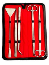 5in1 Stainless Steel Aquarium Fish Tank Aquatic Plant Tweezers Scissor Tool Set